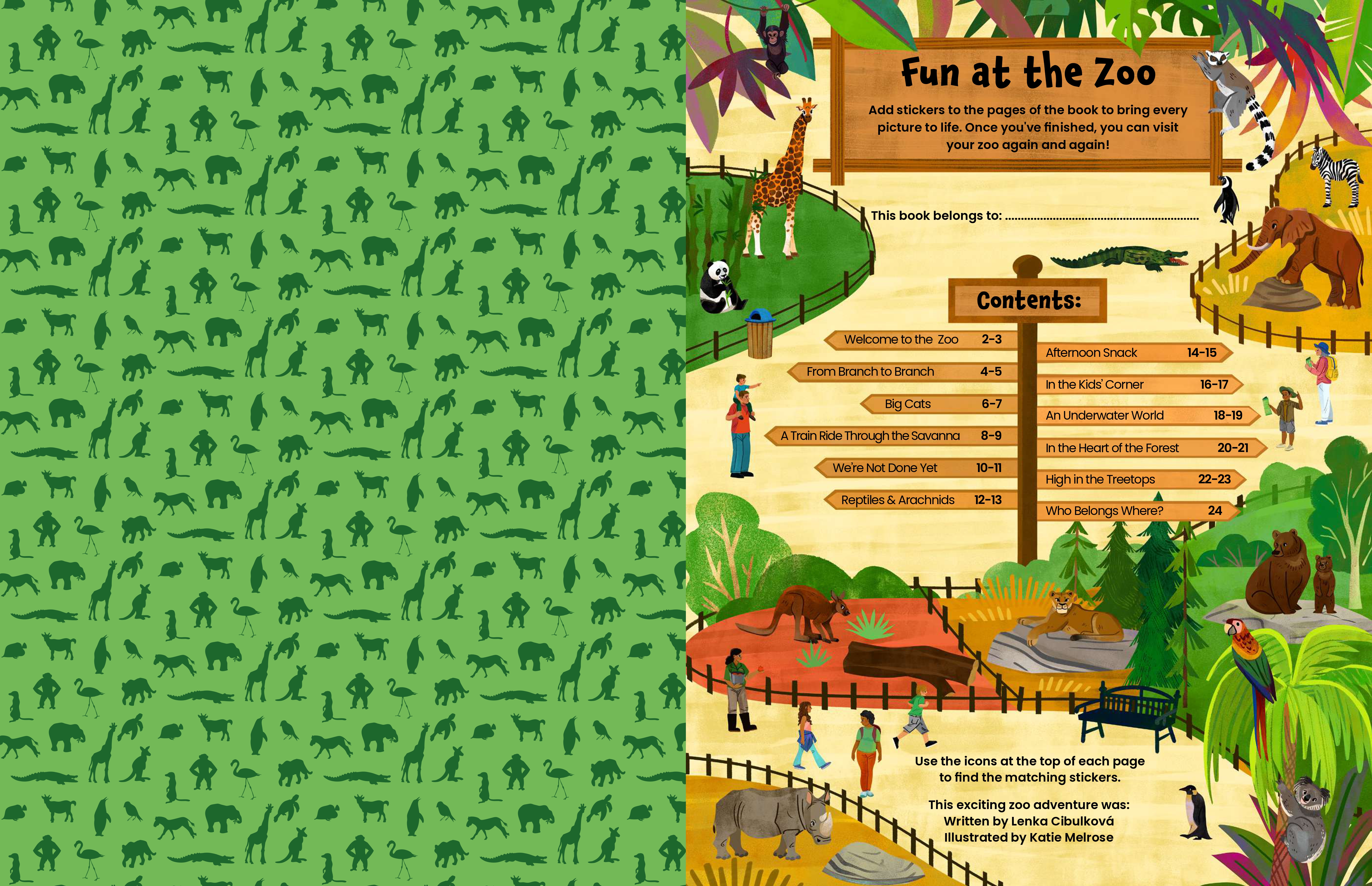 Deluxe Sticker Book: Fun at the Zoo