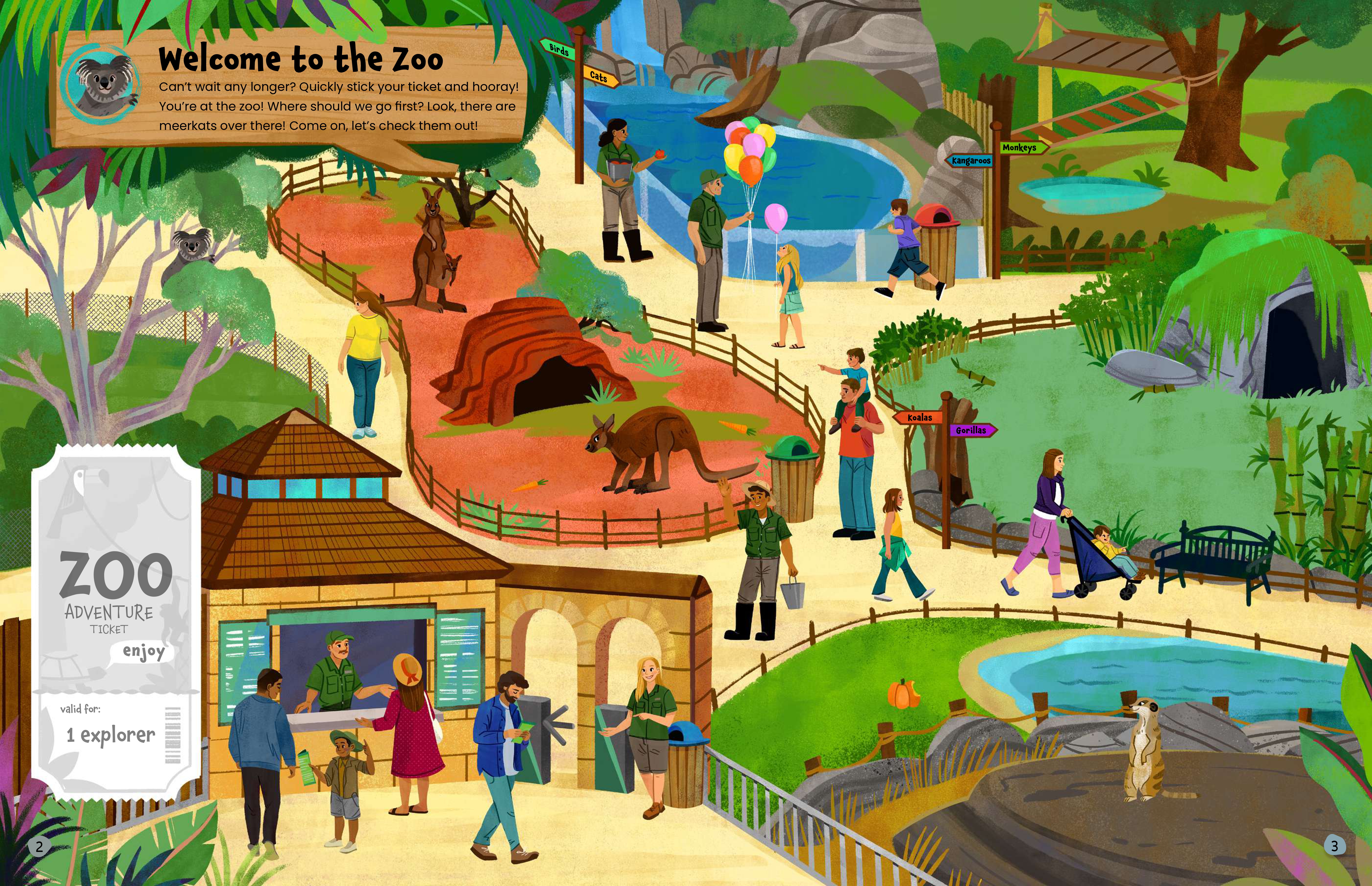 Deluxe Sticker Book: Fun at the Zoo