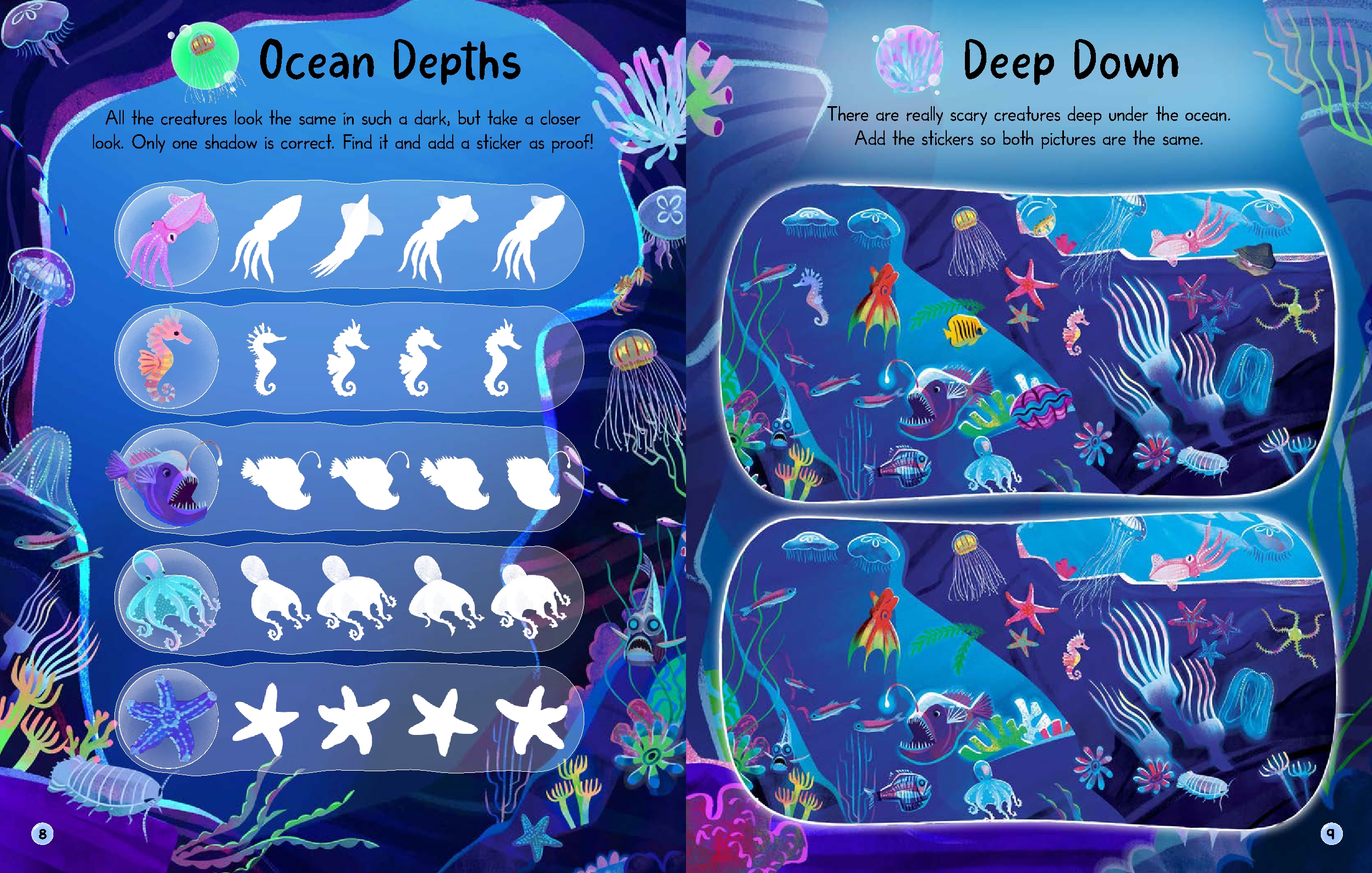 Glow-in-the-Dark Sticker Activity Book: Magical Ocean