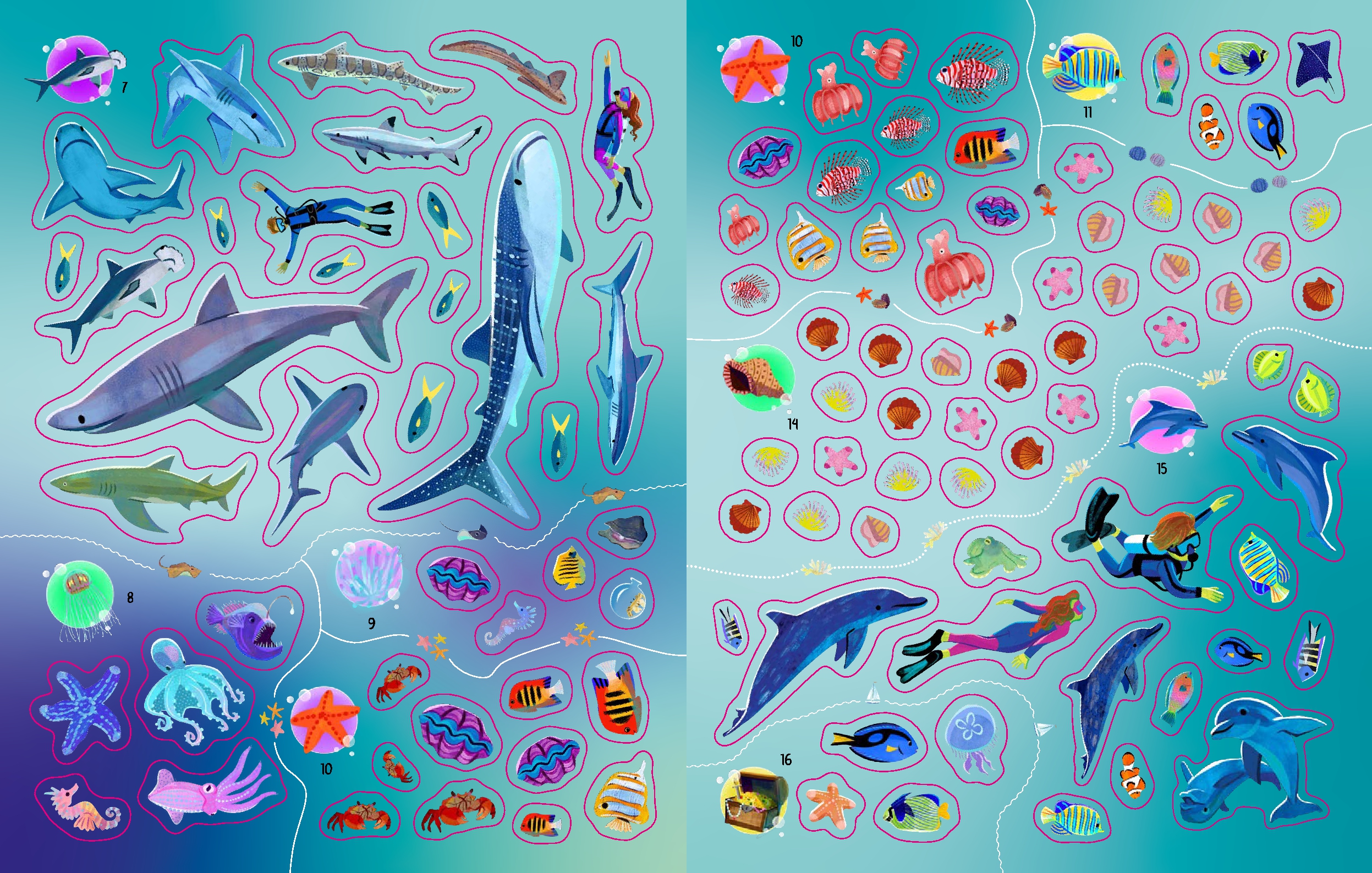 Glow-in-the-Dark Sticker Activity Book: Magical Ocean
