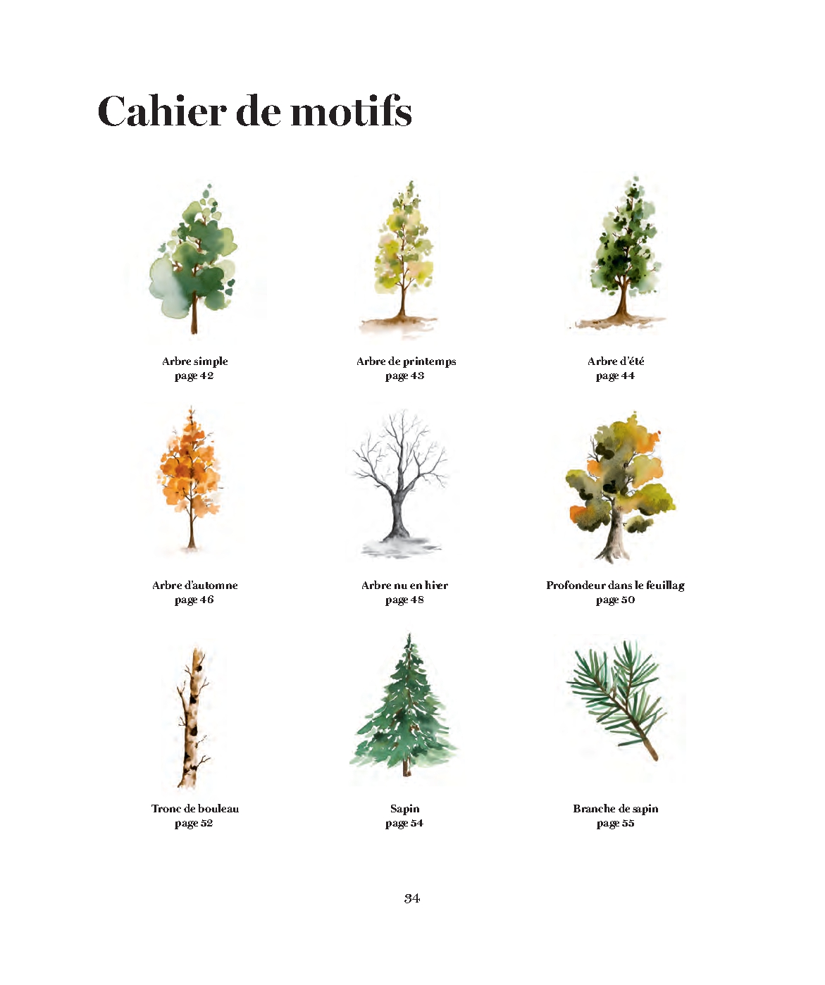 Flowers and Leaves Watercolour Pad