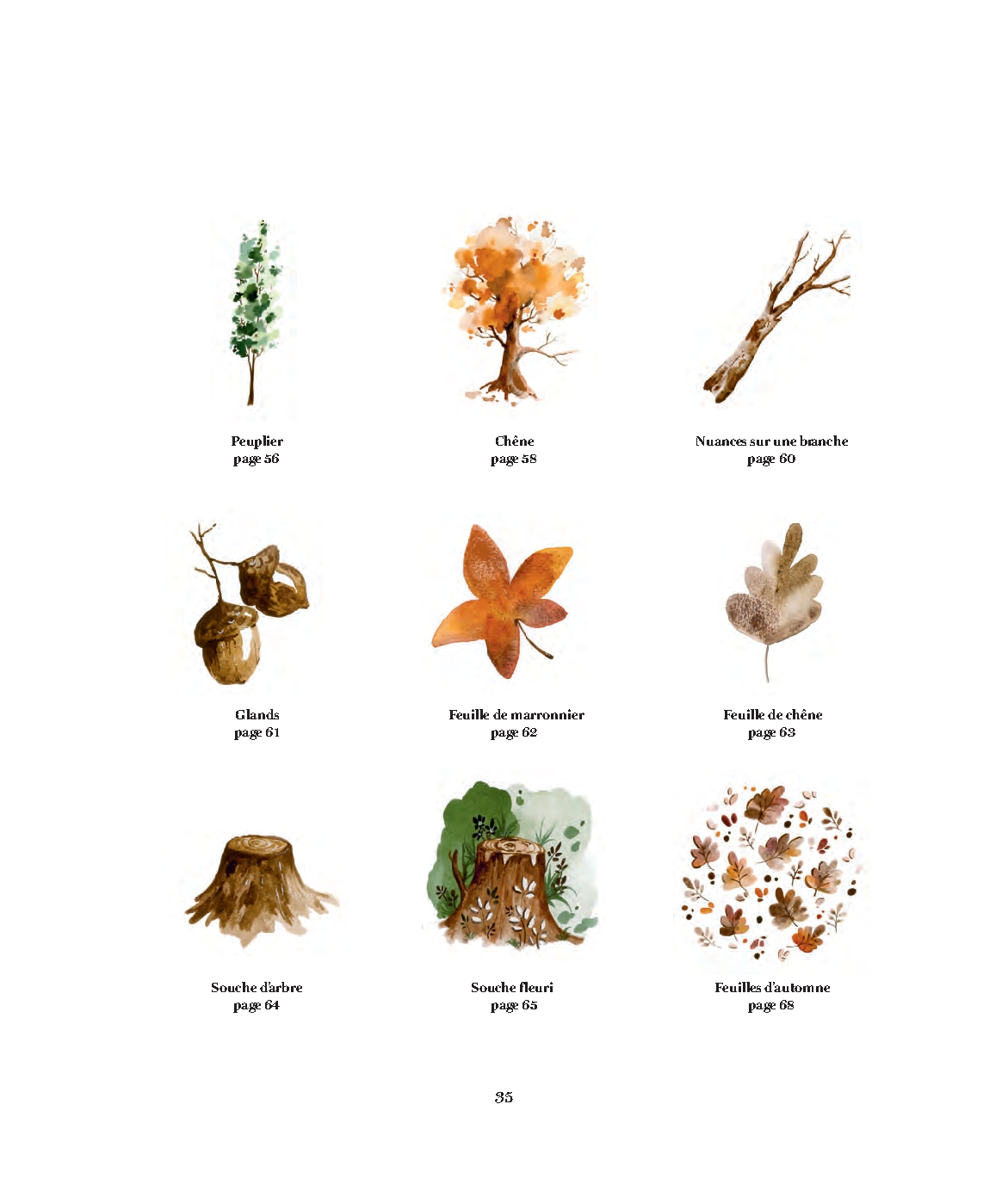 Flowers and Leaves Watercolour Pad