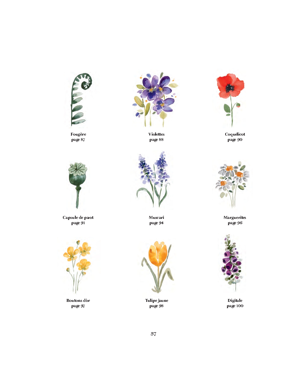 Flowers and Leaves Watercolour Pad