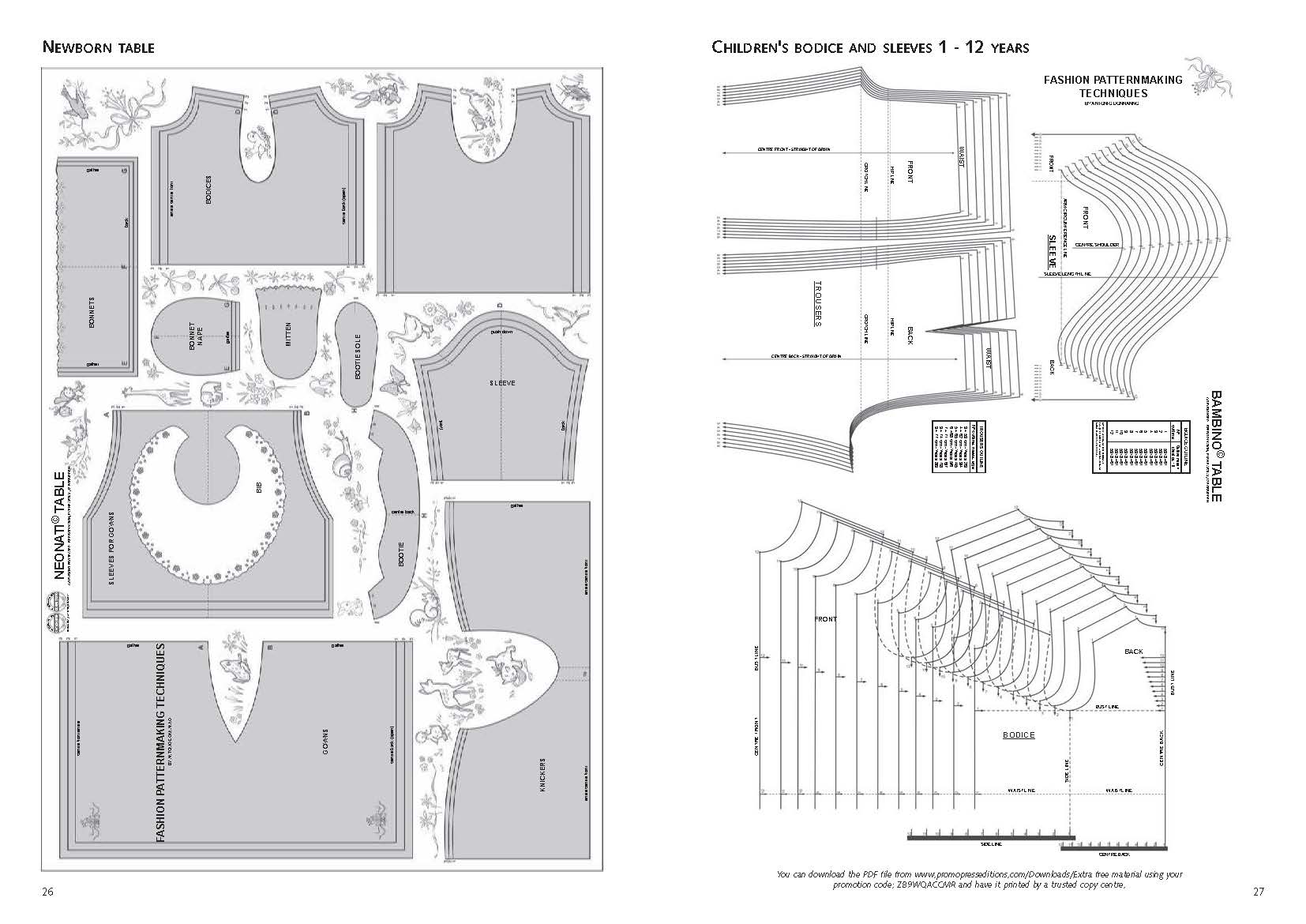 Fashion Patternmaking Techniques for Children's Clothing