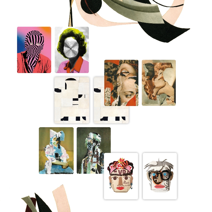 Collage Portrait Memory Game