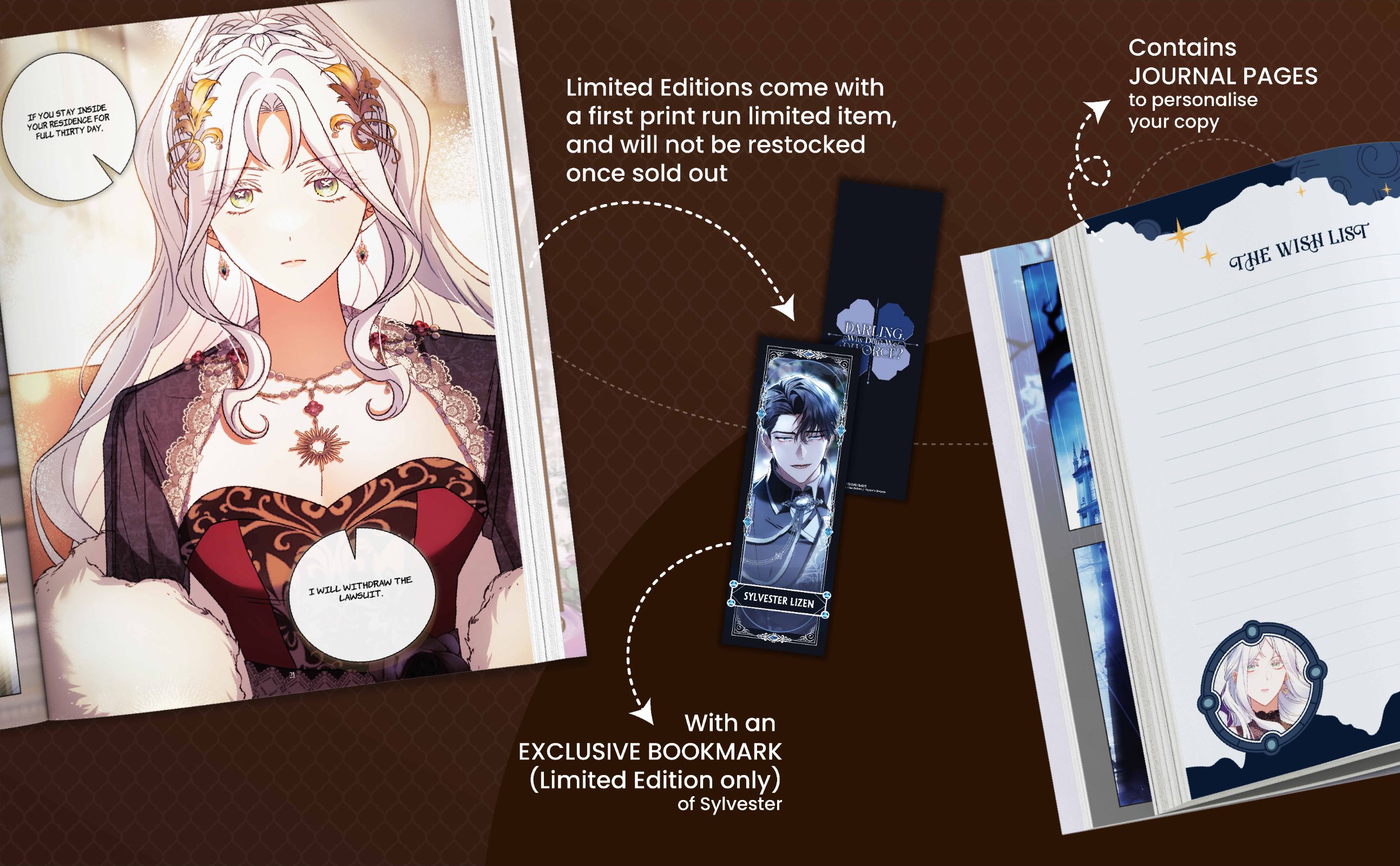 Darling, Why Don't We Divorce? Volume 2: Limited Edition with Bookmark of Duke Sylvester Lizen