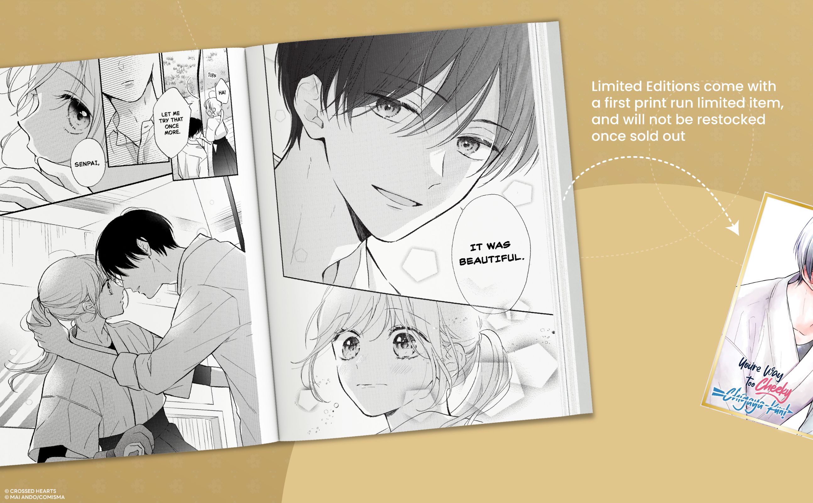 You're Way Too Cheeky, Chigaya-kun! Volume 1: Limited Edition with Shikishi