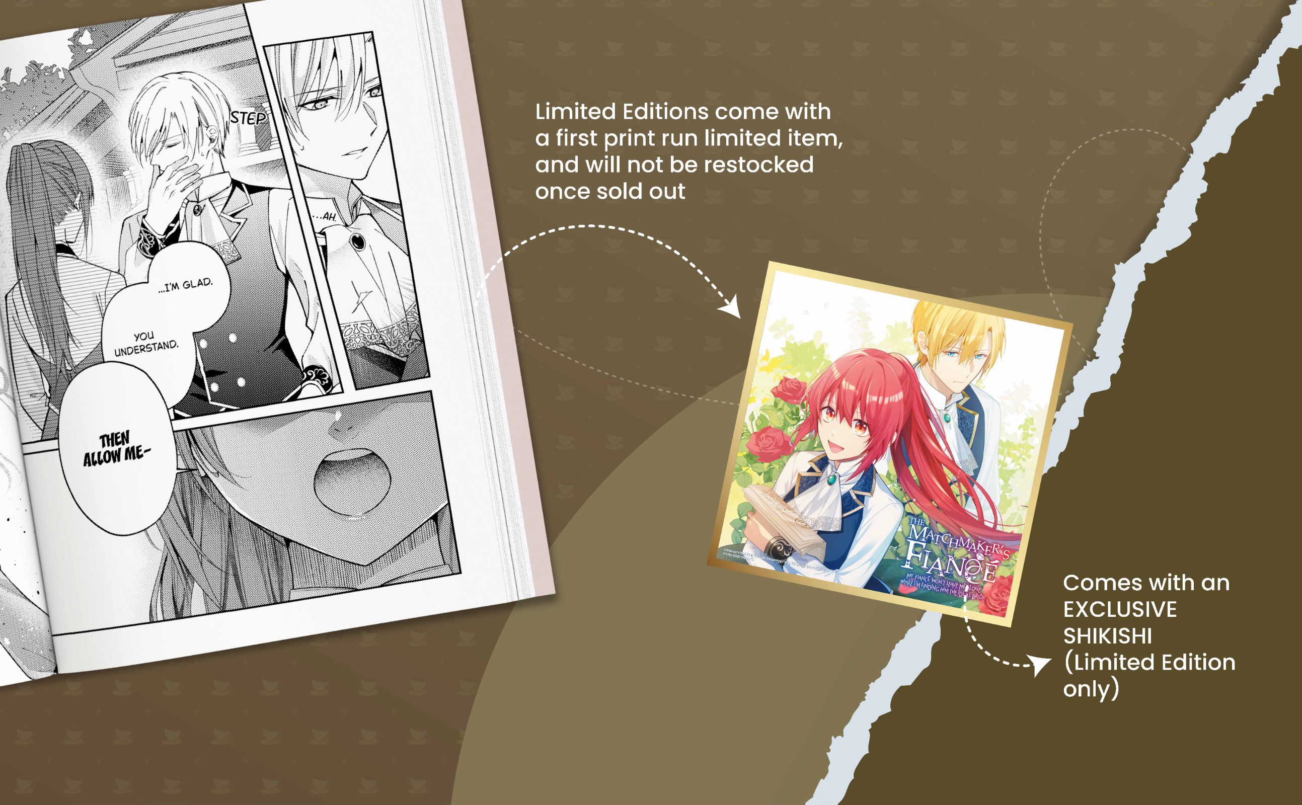The Matchmaker's Fiancé: My Fiancé Won't Leave Me Alone While I'm Finding Him the Ideal Bride Volume 1: Limited Edition with Shikishi