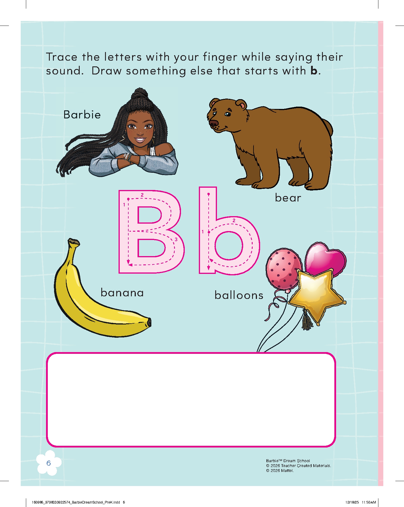 Barbie Dream School PreK Workbook