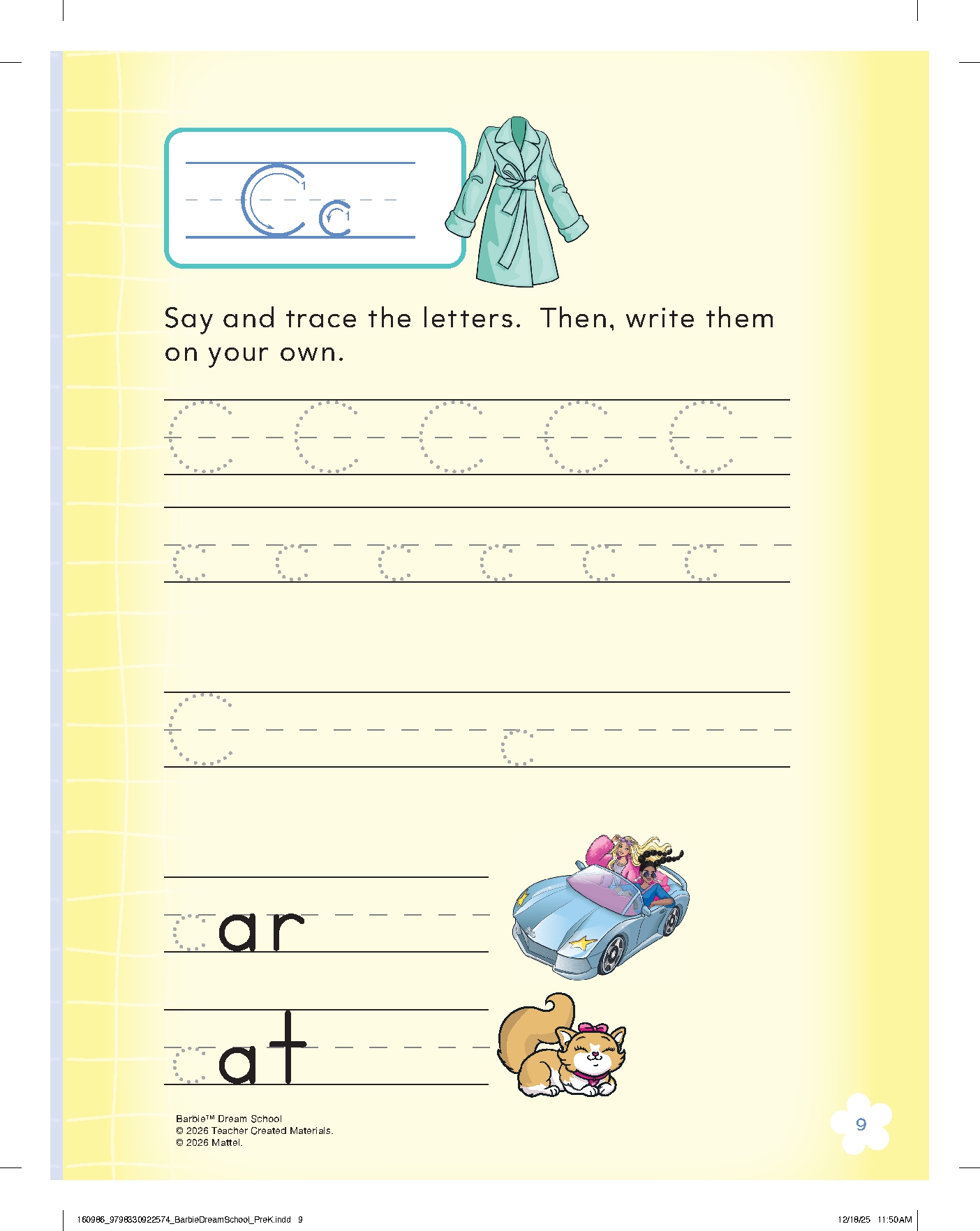 Barbie Dream School PreK Workbook