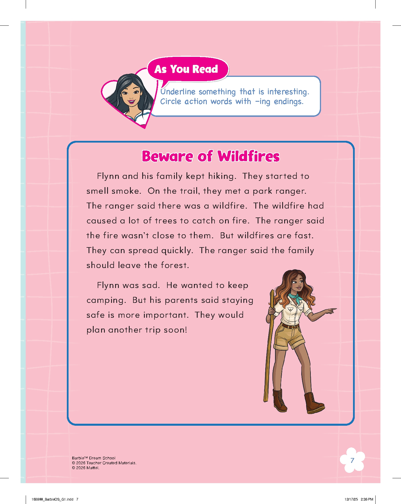 Barbie Dream School Grade 1 Workbook