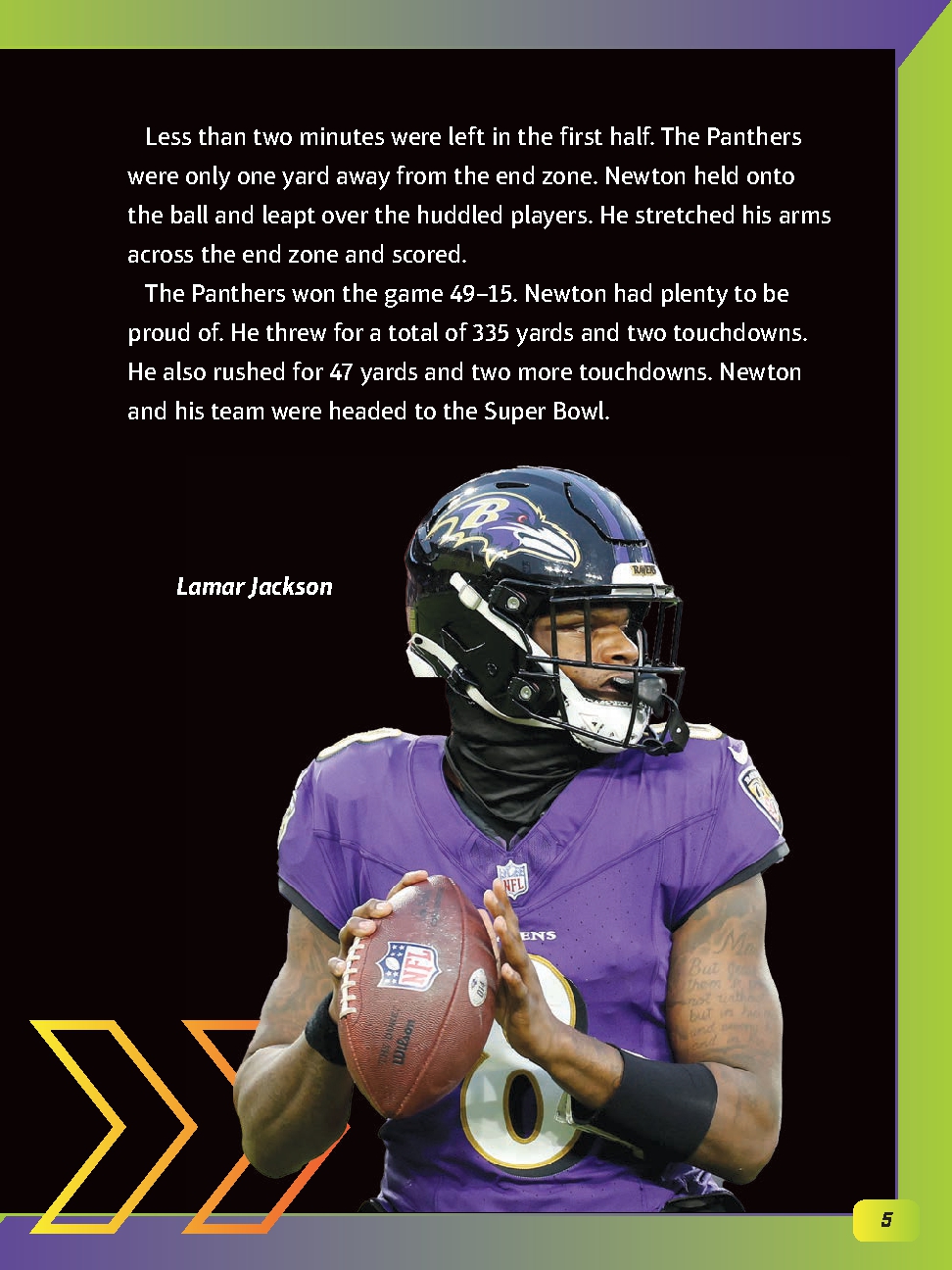 Lamar Jackson vs. Cam Newton