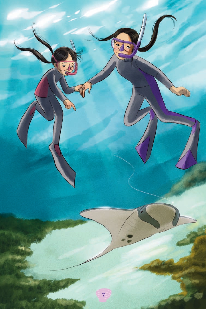 Manta Ray Swims Free