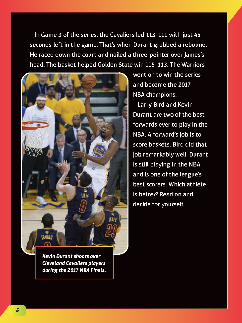 Kevin Durant vs. Larry Bird
