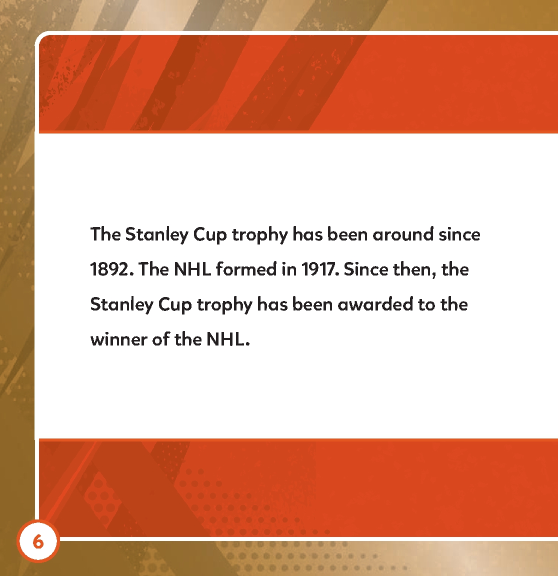 Hockey's Stanley Cup Finals