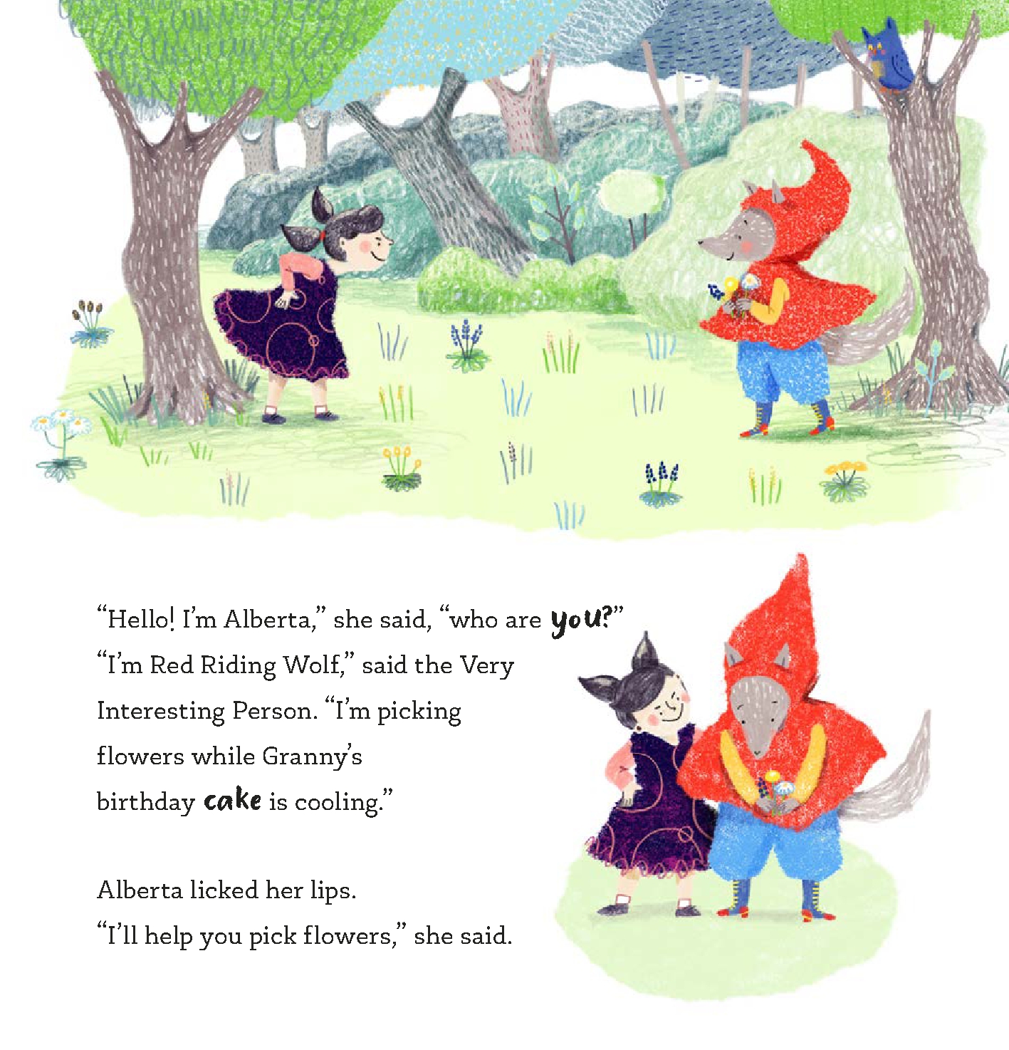 Alberta and Little Red Riding Wolf