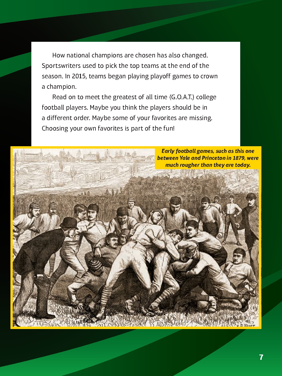 G.O.A.T. College Football Players