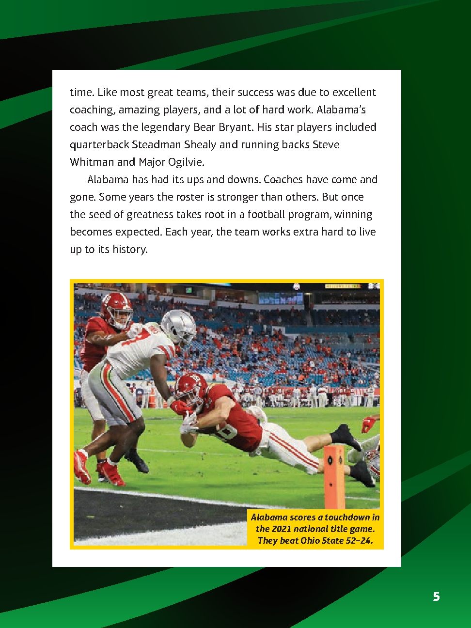 G.O.A.T. College Football Teams