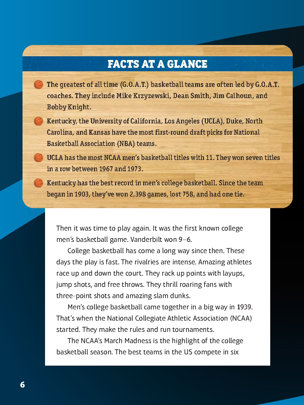 G.O.A.T. College Men's Basketball Teams