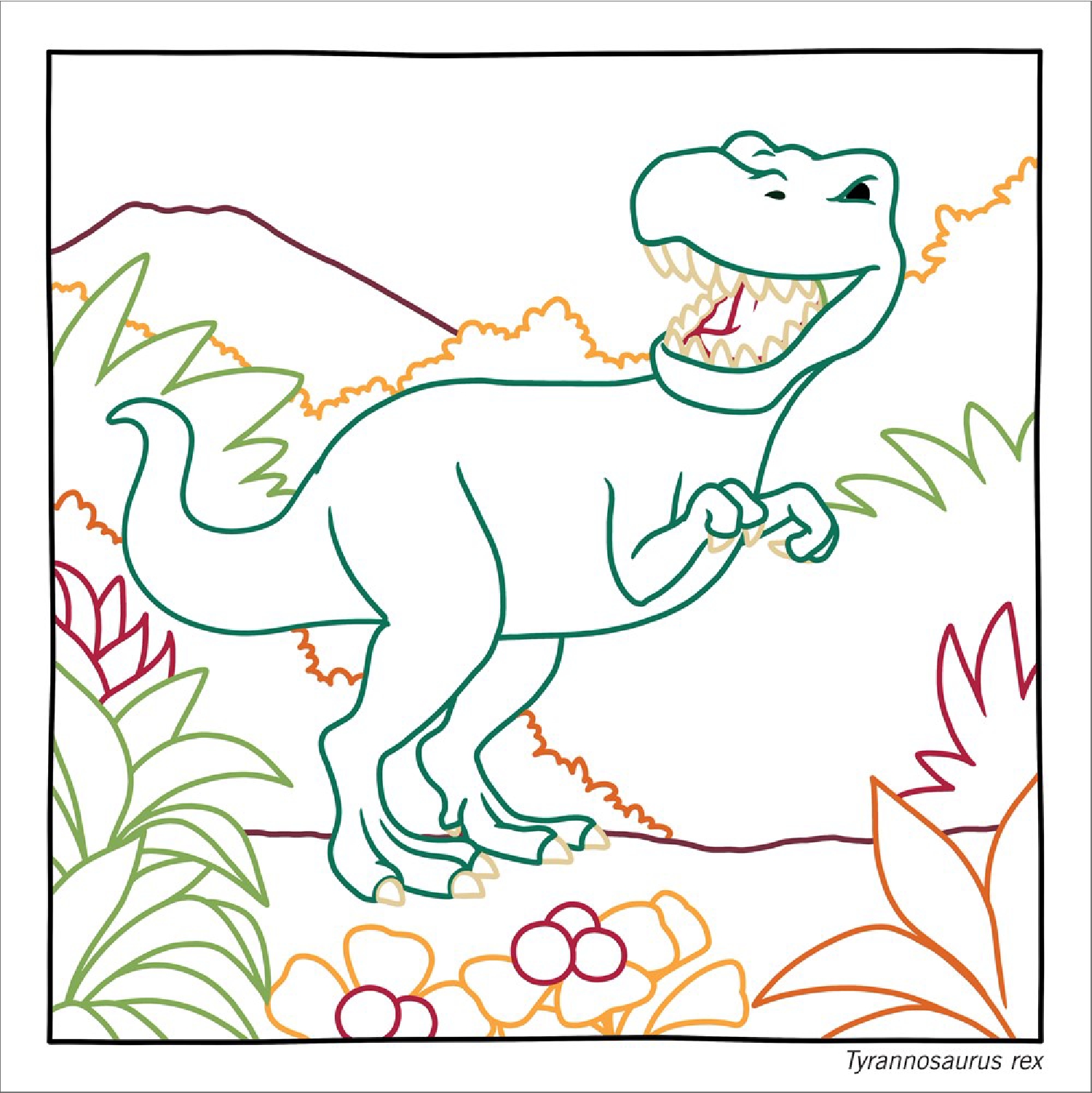 Magic Paper Coloring Book: Dinosaurs