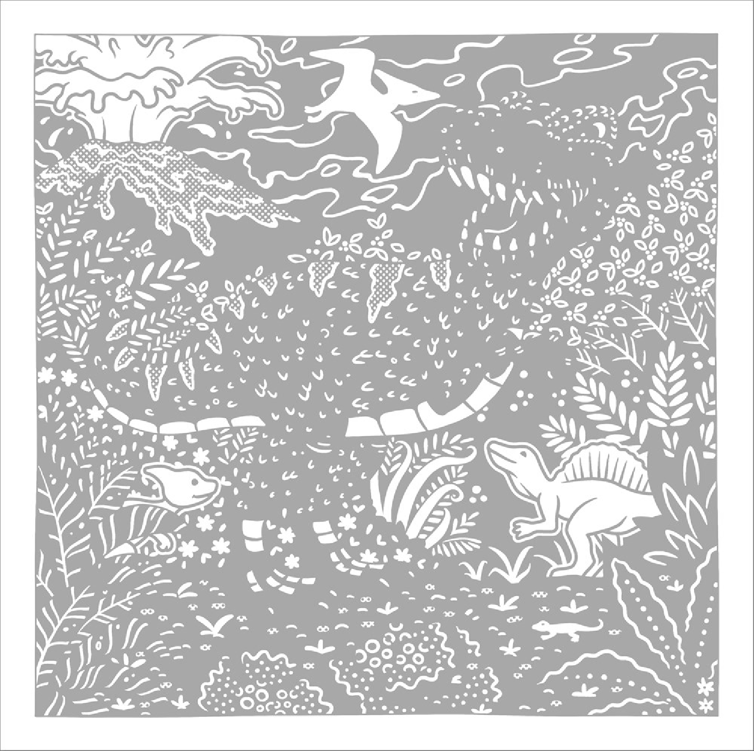 Magic Paper Coloring Book: Dinosaurs
