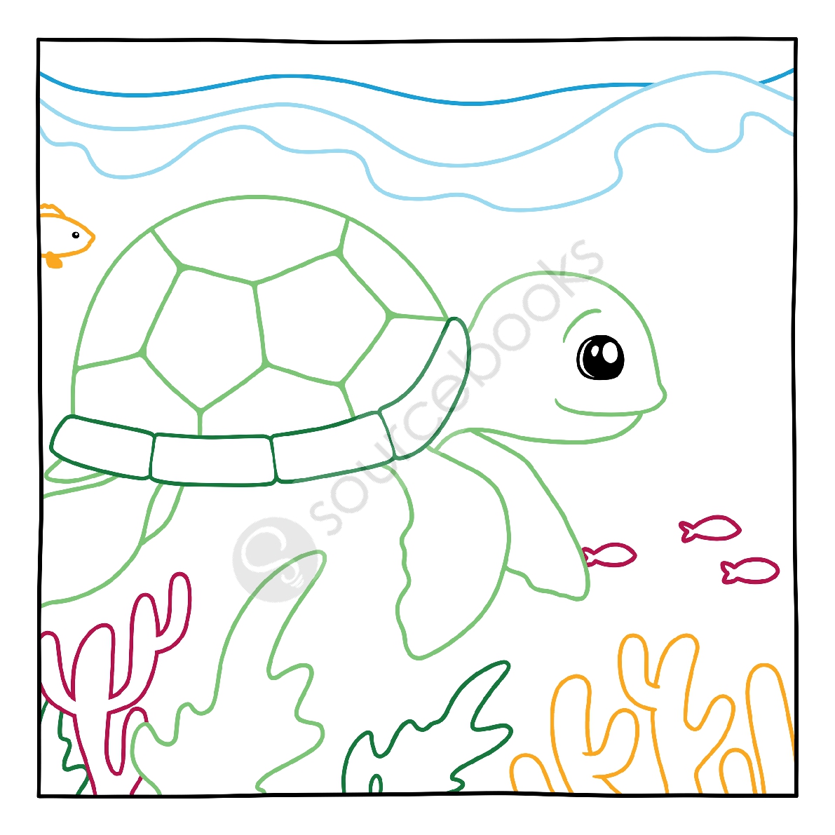 Magic Paper Coloring Book: Baby Animals