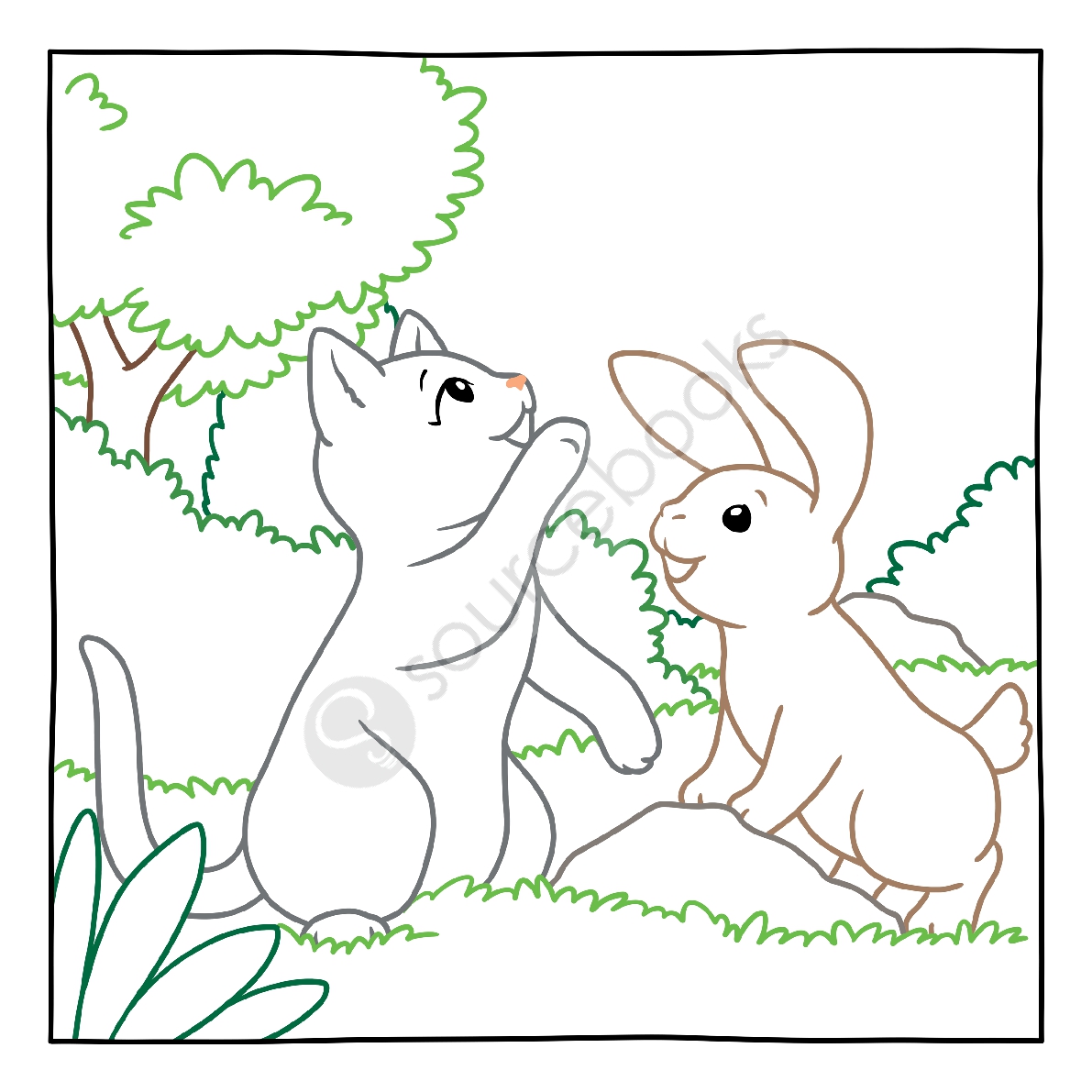 Magic Paper Coloring Book: Baby Animals