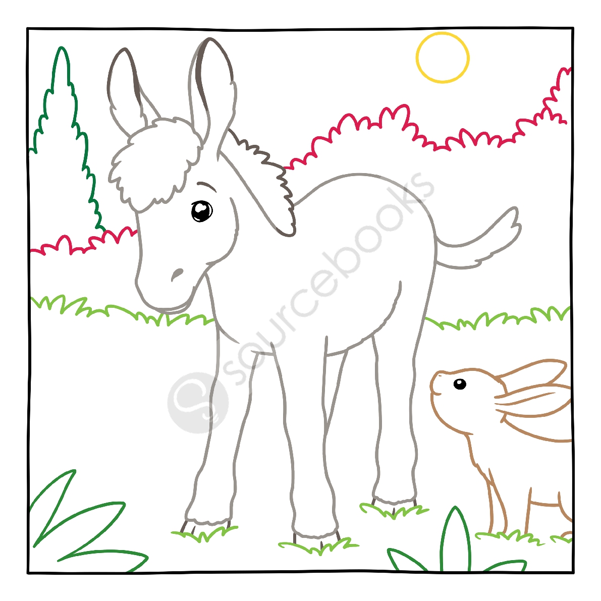 Magic Paper Coloring Book: Baby Animals