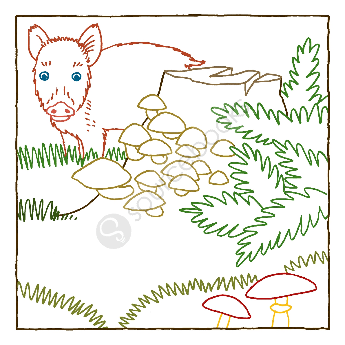 Magic Paper Coloring Book: Nature