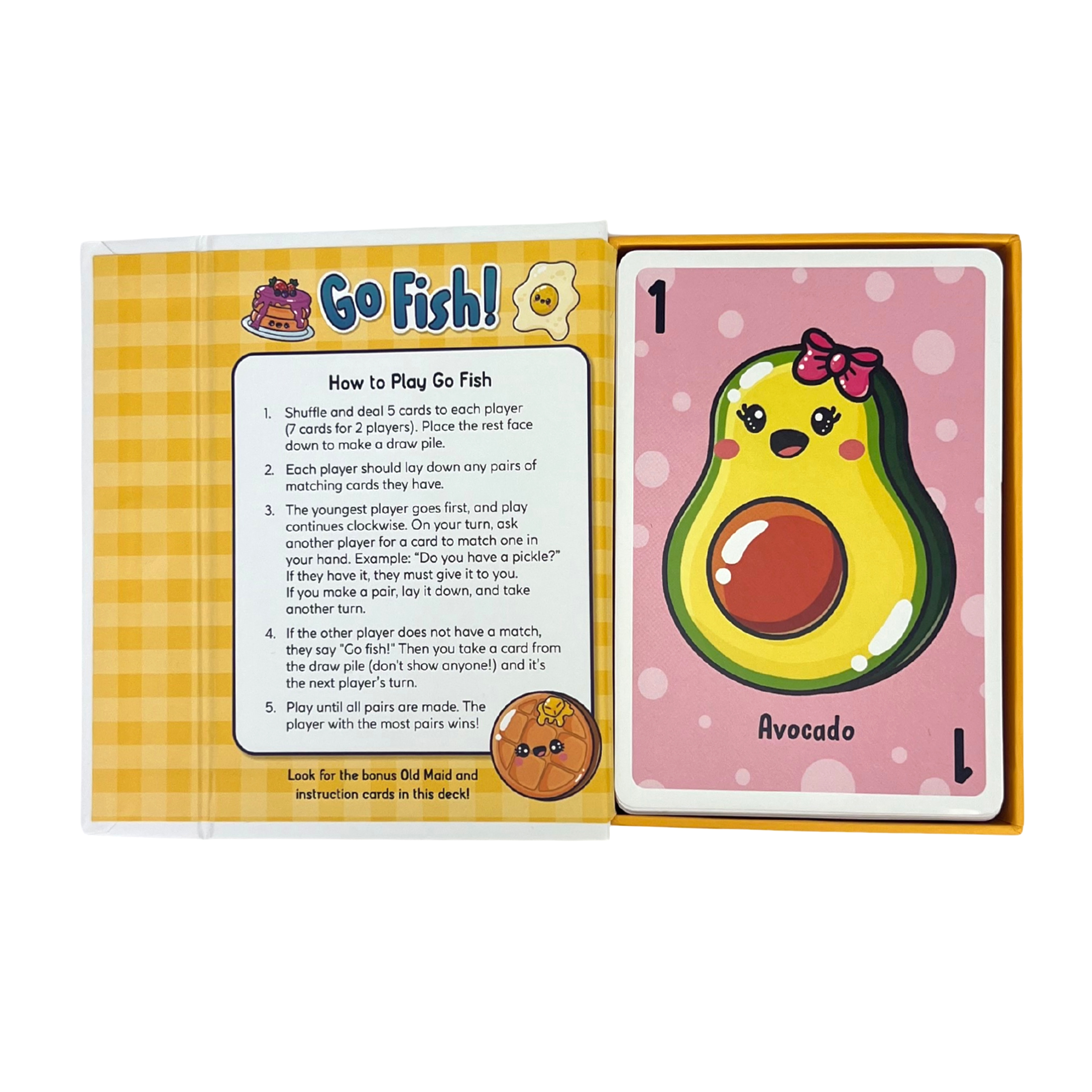 Totally Awesome Go Fish Kawaii Style Card Game for Kids