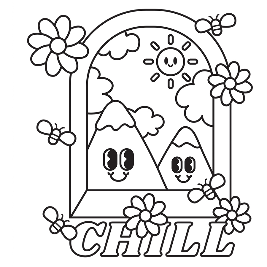 Cozy Coloring Good Vibes