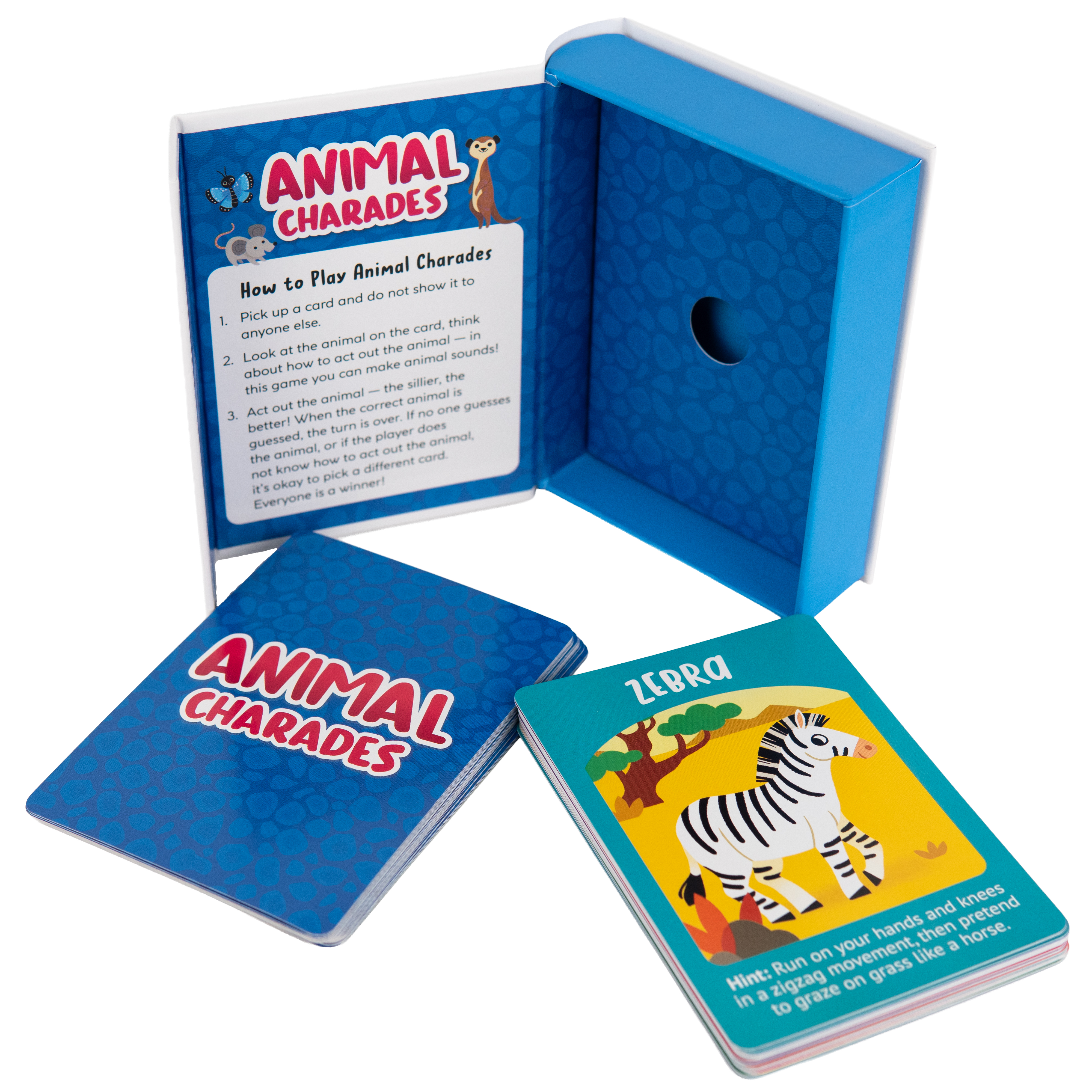 Animal Charades Card Game for Kids