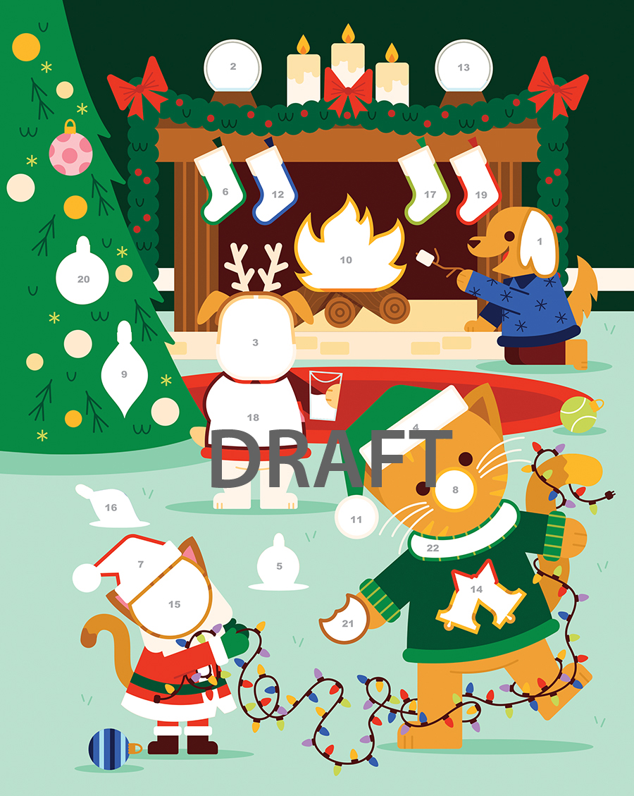 My Very First Sticker By Number Christmas