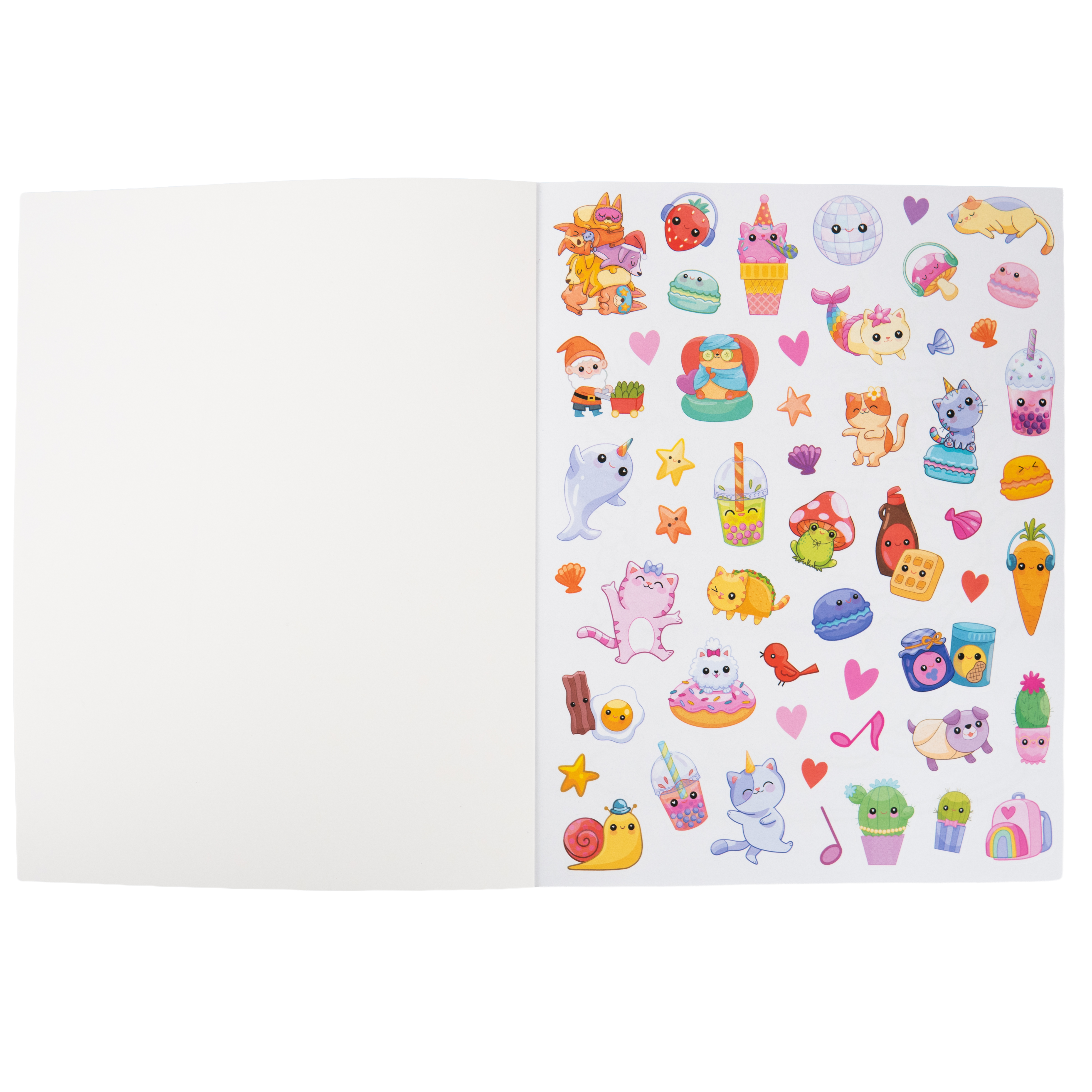 Totally Awesome Too Cute Coloring Book with Stickers