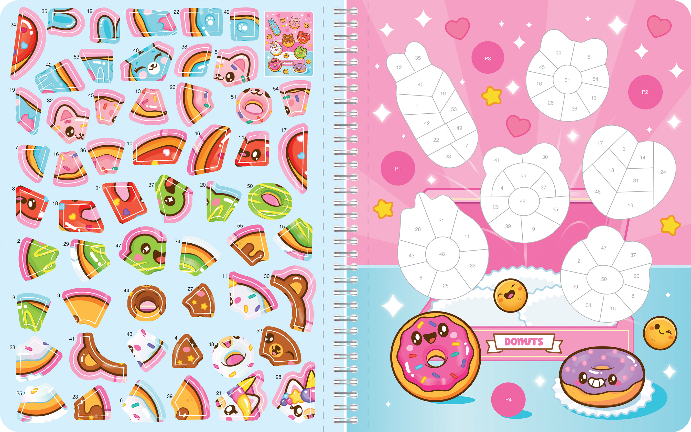 Sticker by Number So Yummy with Puffy Stickers