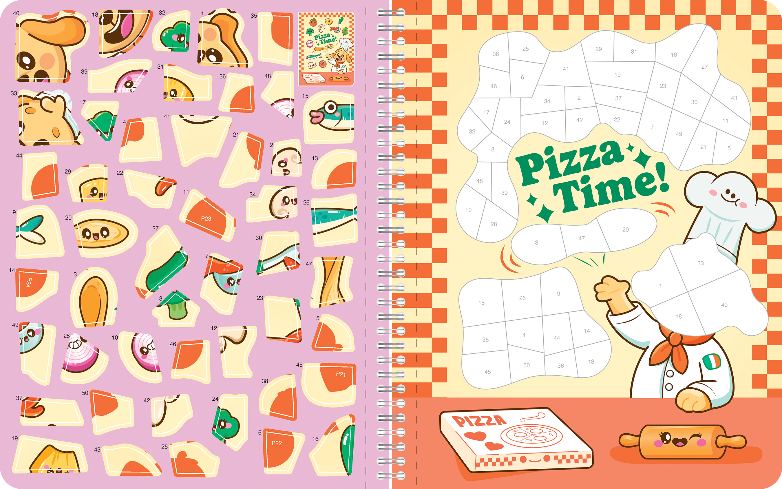 Sticker by Number So Yummy with Puffy Stickers