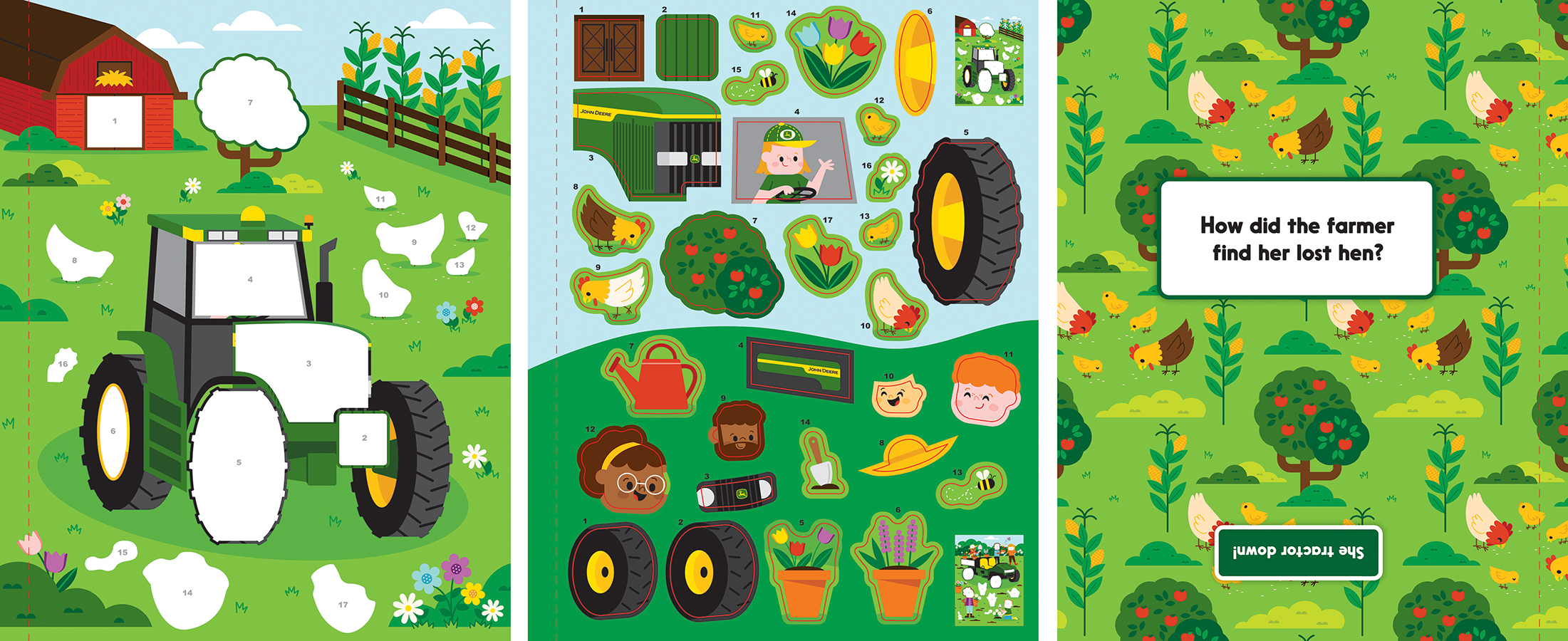 My Very First Sticker by Number John Deere Kids Farm & Friends