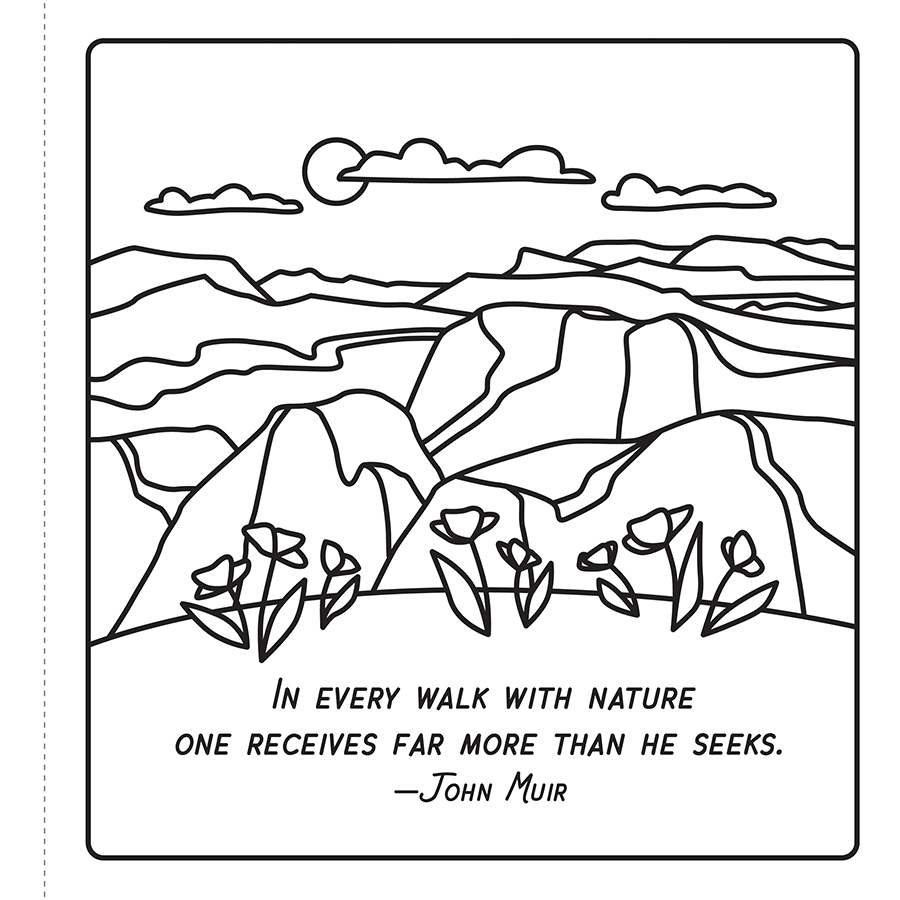 Cozy Coloring Happy Camper