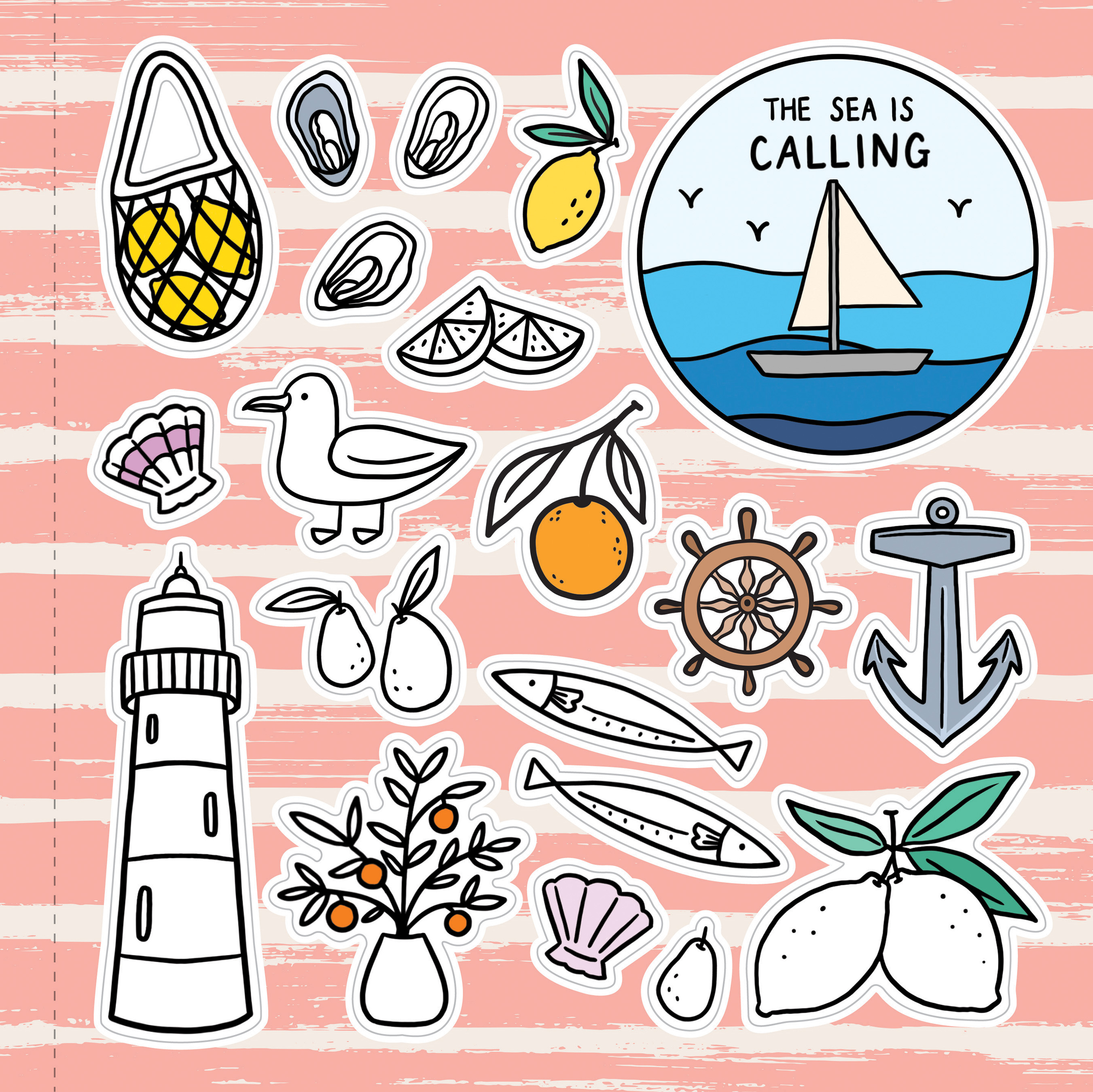 Cozy Coloring Coastal Vibes