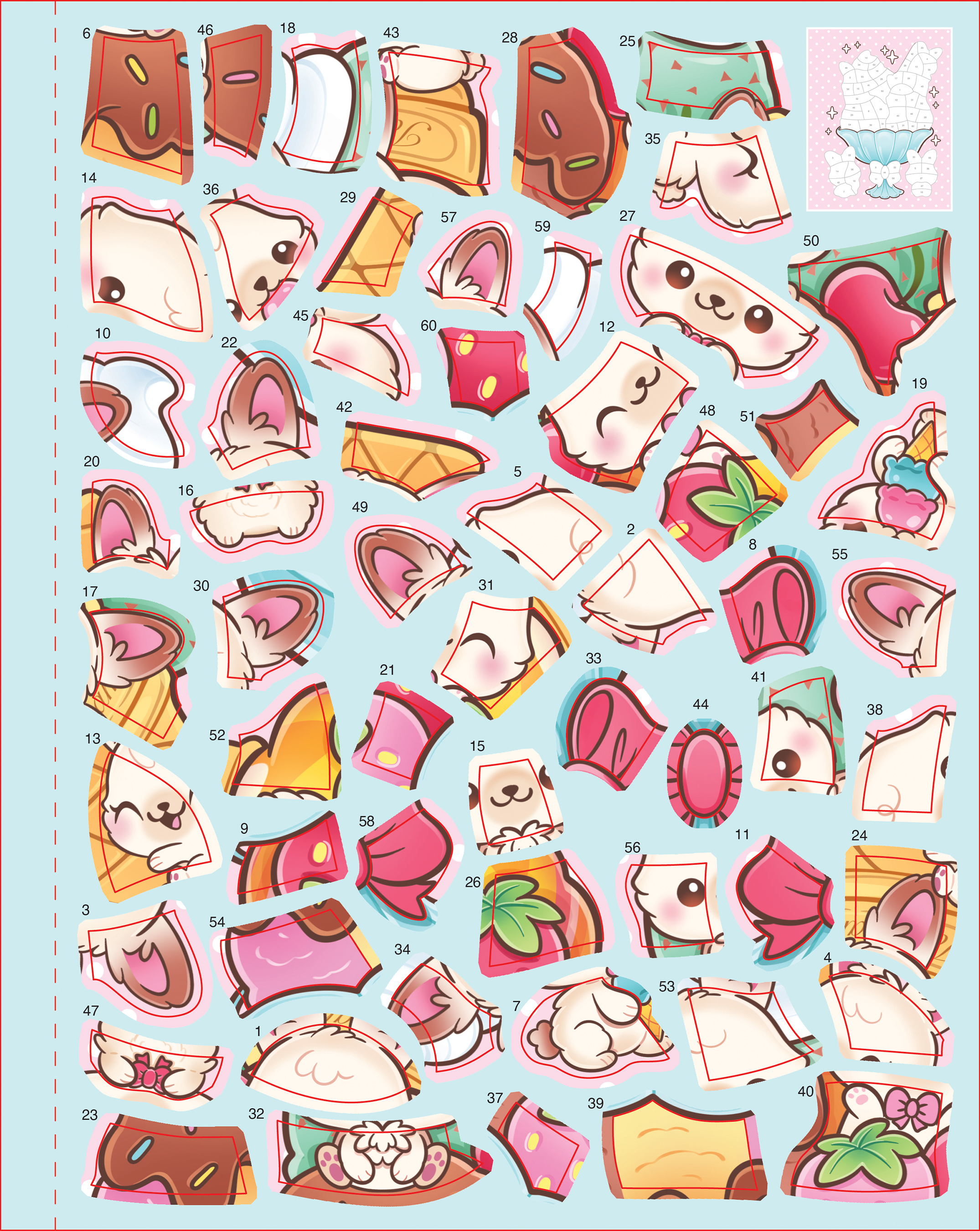 Sticker By Number Too Fluffy!