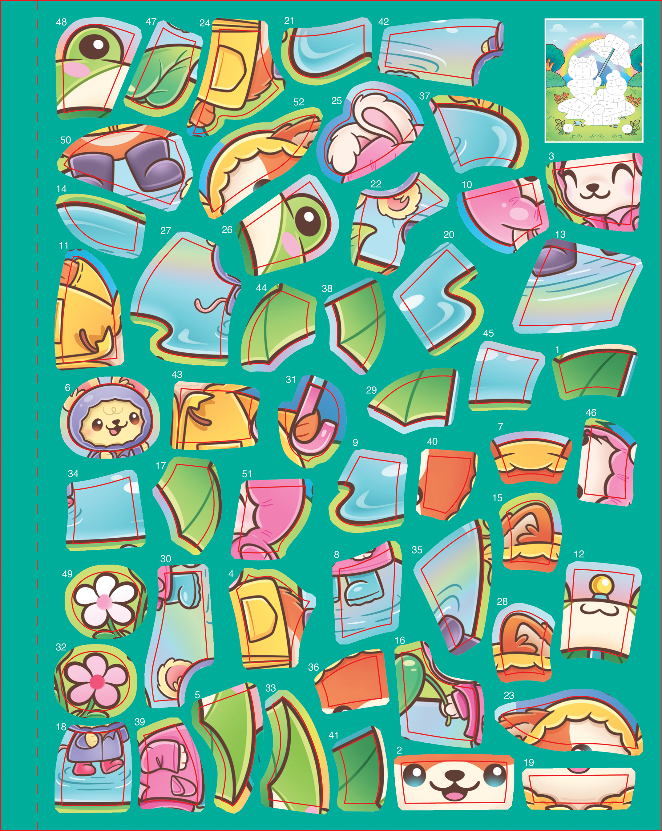Sticker By Number Too Fluffy!