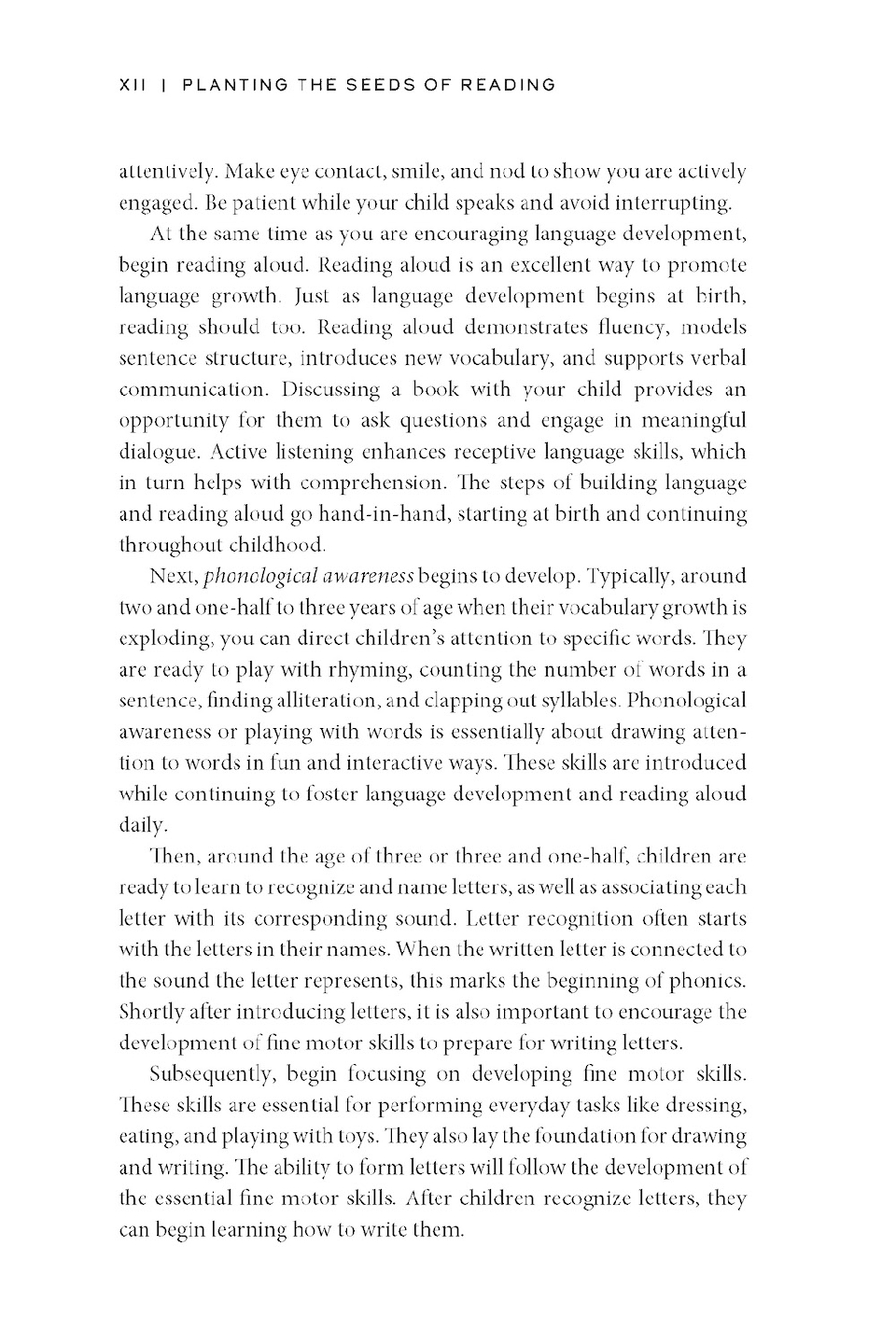 Planting the Seeds of Reading
