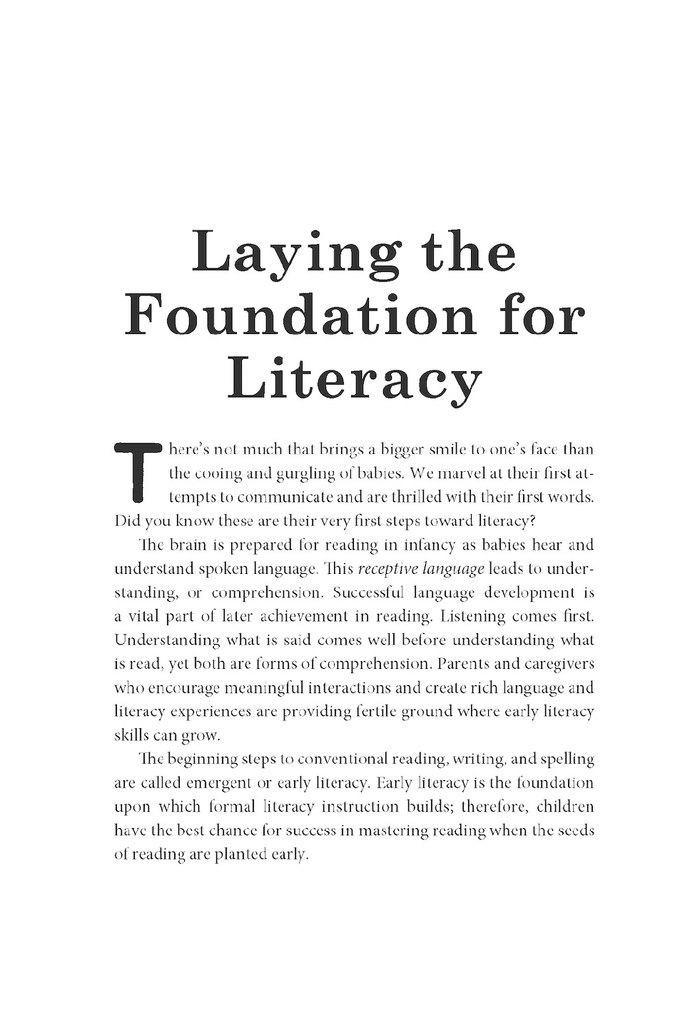 Planting the Seeds of Reading