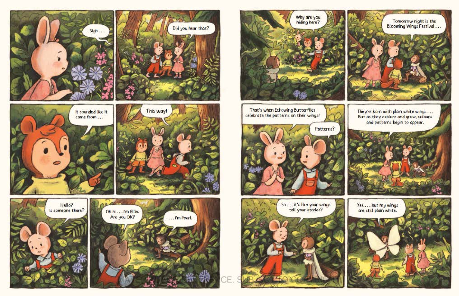 A Starlit Forest Tale: Butterfly Party