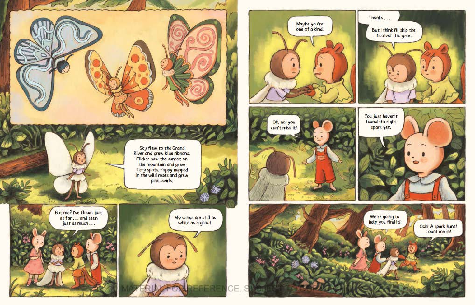 A Starlit Forest Tale: Butterfly Party