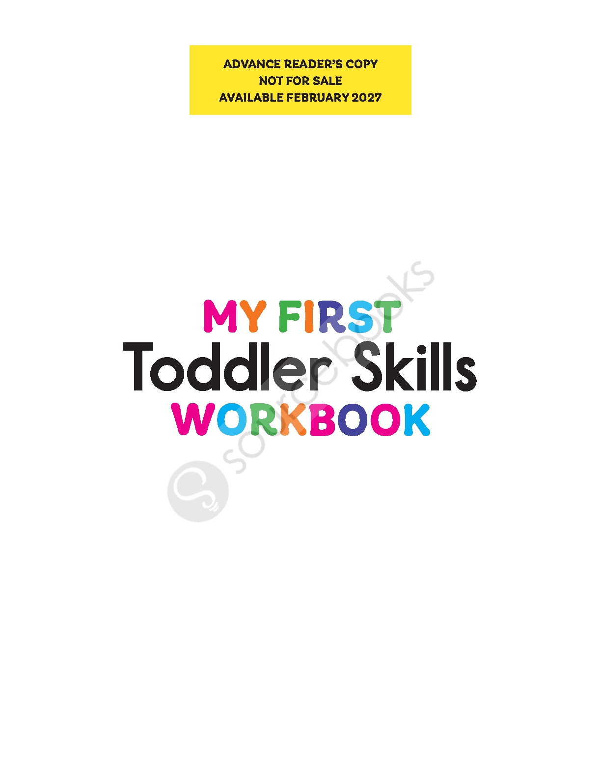 My First Toddler Skills Workbook