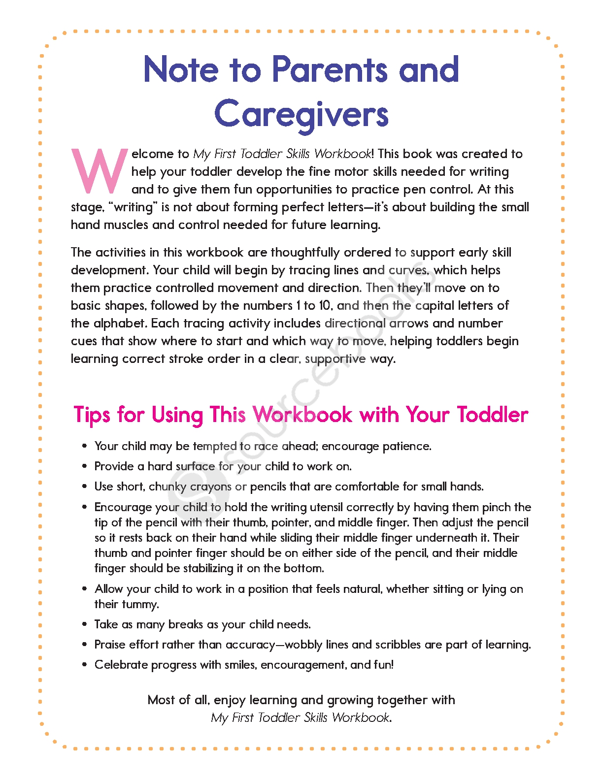My First Toddler Skills Workbook