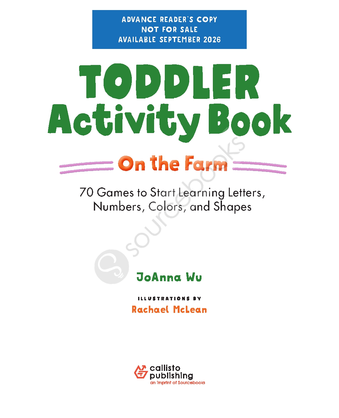 Toddler Activity Book On the Farm